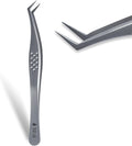 Stacy Lash STL-14 Curved Eyelash Extension Tweezers/Supplies for Classic Extensions & Volume Premade Fans/Precision Tools for False Lashes Application/Eyelashes Applicator/Beauty Accessories