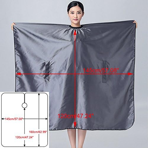 Hair Cut Hairdressing Cape Cloth Apron Stretch Out Hand Waterproof Salon Barber Gown 57 x 63