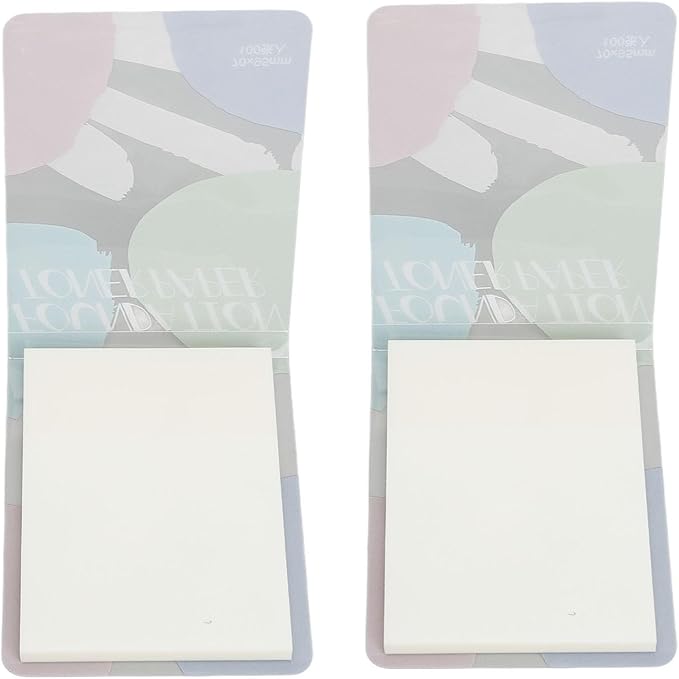 2pcs Liquid Palette Paper Disposable Makeup Coloring Paper with Mixing Stick Makeup Lipstick Mixing Paper