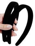 Huachi Headbands for Women Non Slip Trendy Headbands for Women’s Hair, Cute Headband for Girls, Black Velvet Head Bands Elastic Hair Bands for Womens Fashion Accessories for Women