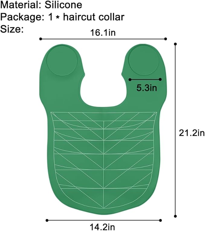 Silicone Hair Cutting Guide Collar - Waterproof Cutting Mat for Hair Stylist - Hair Cutting Cape