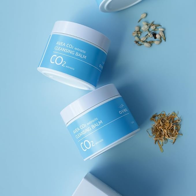 AVEA CO2(extracts) Cleansing Balm | including Golden Jojoba Oil, Olive Oil, Make- up & blackhead remove, Melting Cleansing Balm, Makeup Remover, Face Wash, Korean Skin Care l 1.69 Fl.Oz