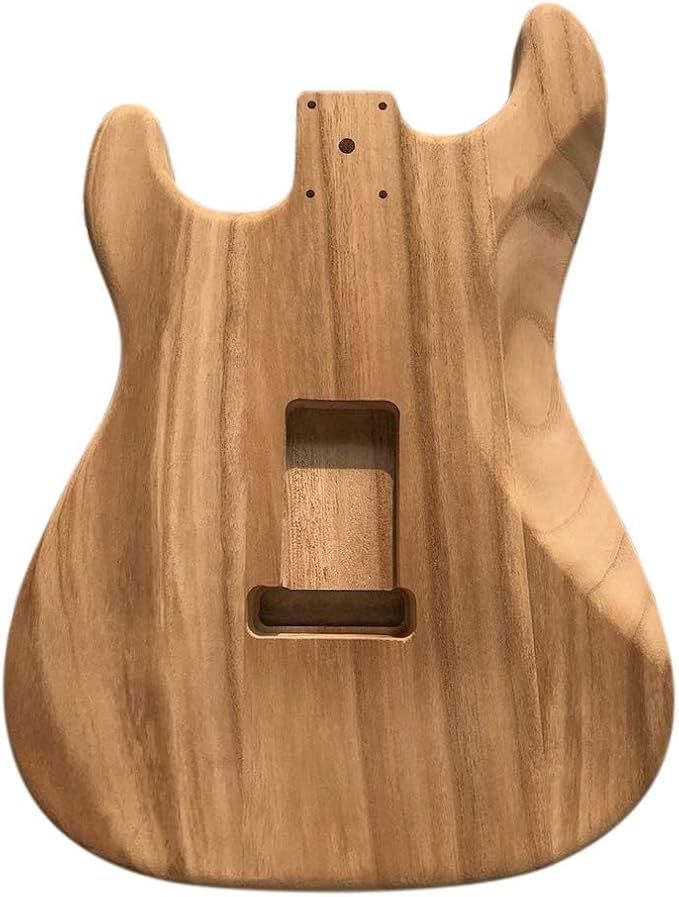 LANRU Polished Wood Type Electric Maple Guitar Barrel Body Unfinished Electric Guitar Barrel
