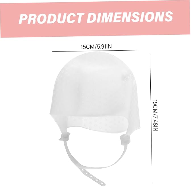 Highlight Cap Highlight Caps for Hair, Soft Comfortable Silicone Hair Highlighting Cap with Adjustable Strap, Reusable Dye for Dyeing Salon