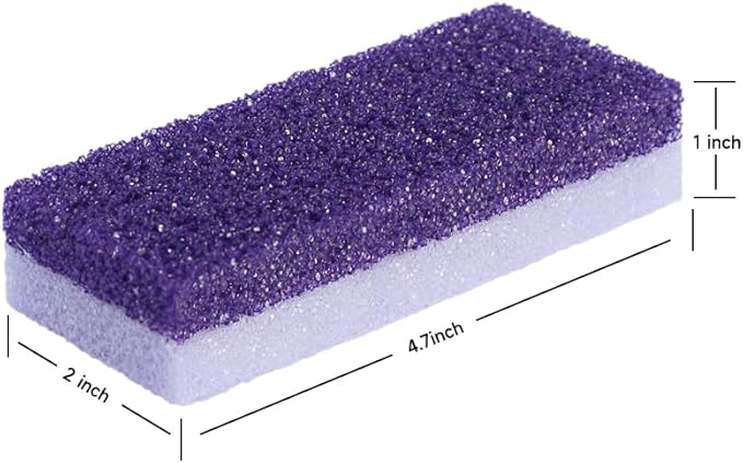 NOVAL Foot Scrubber for Feet Callus Remover Professional Pumice Stone for Feet Cracked Heel Dead Skin Remove 2 Sided Pedicure Tools (Pack of 4)