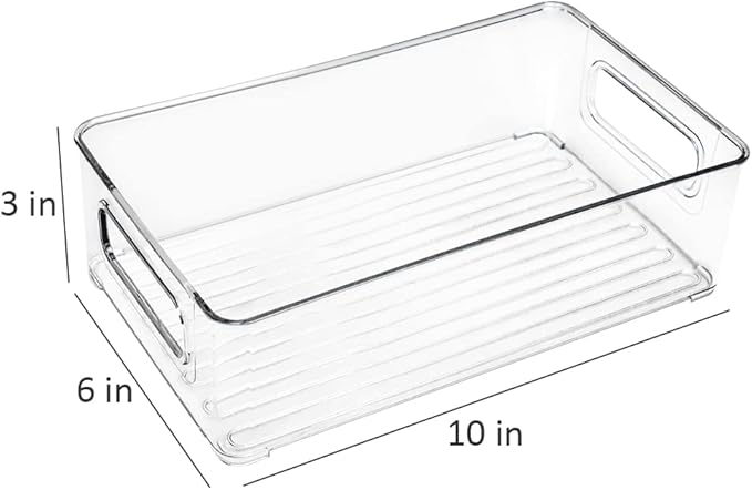Desktop Organizer, Combination of Large Capacity Storage Acrylic Baskets, Cosmetics, Craft Peripherals, Stationery and Digital Accessories for Office School Home (Clear)