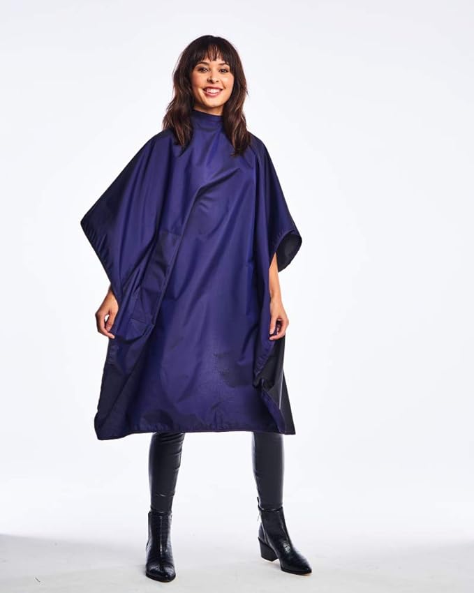 Betty Dain Hands-Free All-Purpose Bleach Proof Cape, 45" W x 58" L, Chemical, Color, Waterproof Polyester, Machine Washable