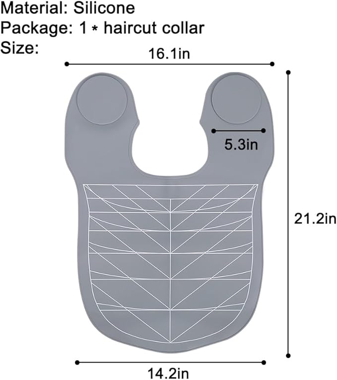 Silicone Hair Cutting Guide Collar - Waterproof Cutting Mat for Hair Stylist - Hair Cutting Cape