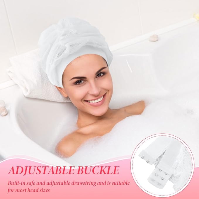 Net Plopping Cap for Drying Curly Hair,Diffuser Cap for Curly Hair,Djustable Net Hairs Plopping Bonnet Curlys Hairs Bonnet Nets Ploppings Caps for Fast Drying (White,Size:45x30cm/17.72 x 11.81inch)