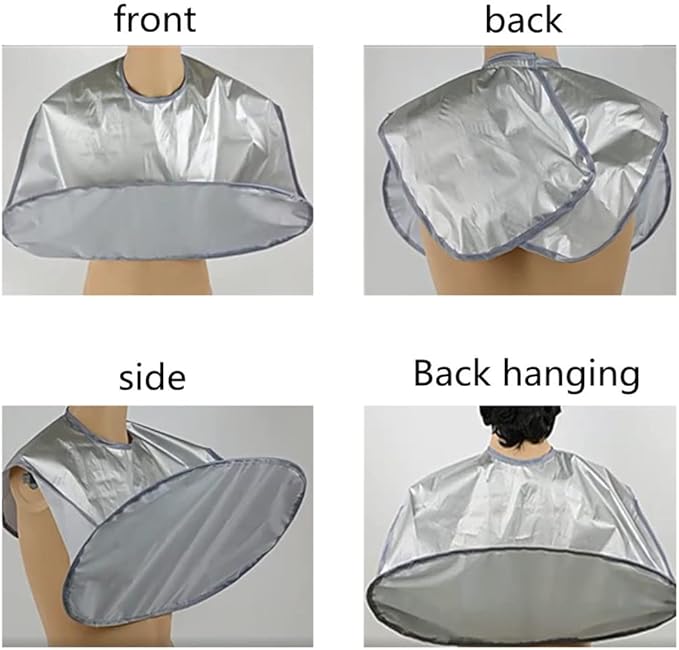 Beard Bib Apron Hair Catcher for Men Shaving & Trimming, Non-Stick Cape Grooming Cloth, Waterproof