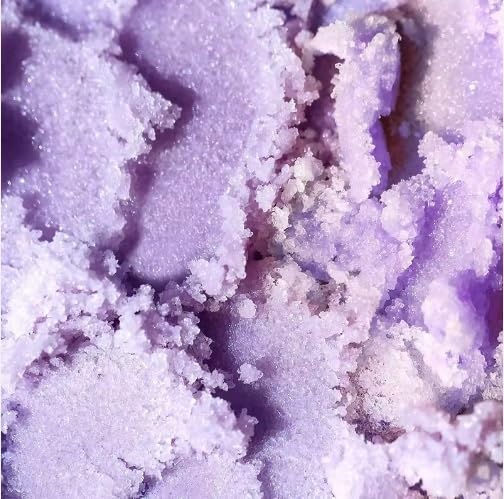 Amethyst Crystal Body Scrub – Purple Exfoliating Body Polish for Smooth, Glowing-Looking Skin, Sugar & Botanical Oil Blend, Spa-Inspired Self-Care