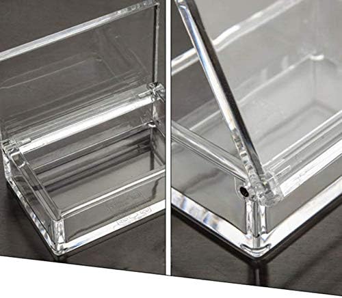 Sizikato Clear Acrylic Q-Tip Holder Bathroom Cotton Swab Dispenser.