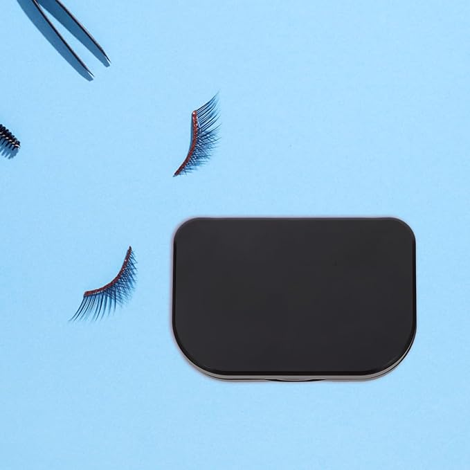 Eyelash Storage Box 3-Pack Reusable False Eyelash Organizer Case with Compact Travel Mirror Lightweight Cosmetic Lash Holder for Easy Portable Storage
