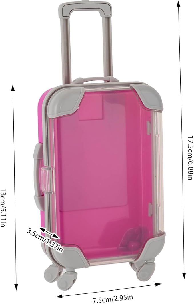 DMSIDN 12-Pack Mini Suitcase Party Favor Boxes - Colorful ABS Luggage-Style Storage for Candy, Jewelry & False Eyelashes - Cute Travel-Themed Gift Boxes for Weddings, Birthdays & Showers