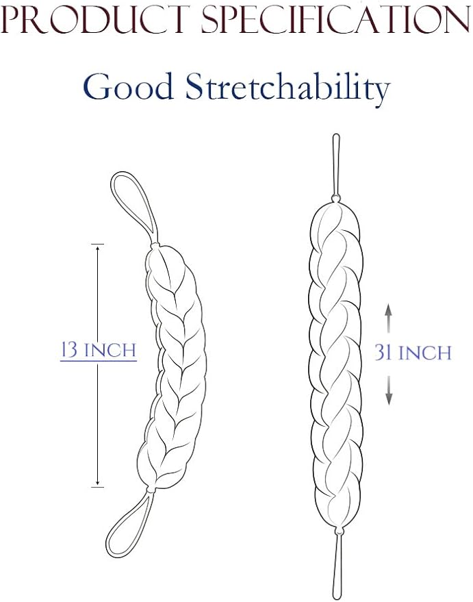 Long Stretch Back Sponge with Rope Handles Back Scrubber Bath Shower Mesh Sponge Exfoliating Body Scrub Stretch Braided Loofah for Men and Women(2-Pack,Blue)