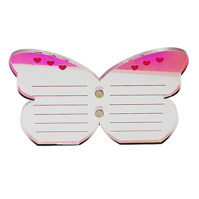 Grafting False Eyelash Acrylic Extension Pallet, Eyelash Extension Tweezers Plate Pad Makeup Palette Individual Training Tools Butterfly-shaped (Dazzling(5.9x3.9inch))