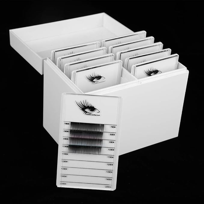 10-Layer Eyelash Extension Storage Box, Acrylic False Eyelash Makeup Organizer Holders, Makeup Cosmetic Case for Grafting Eyelash Extension Tool
