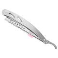 Straight Razors For Men, Stainless Steel Barber Razors Straight Single Edge Razor Kit Beard Shaping Tool Mens Barber Razors for Shaving