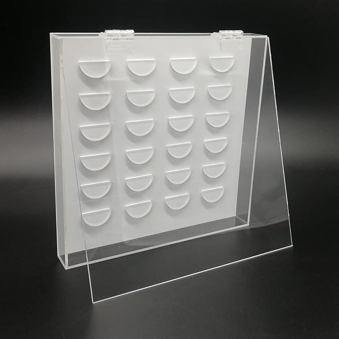 12 Pairs False Eyelashes Clear Storage Box Acrylic Display For Case