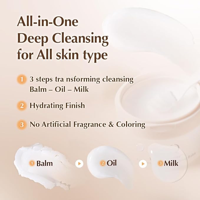 UIQ Biome Barrier Collagen Firming Cleansing Balm – Deep Pore & Makeup Cleansing Balm for Blackheads, Whiteheads, Waterproof Makeup, 3.38 fl oz