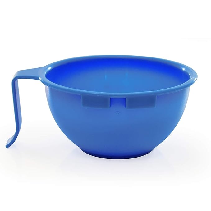 Colortrak Hair Dye Bowl Caddy, Includes Center Caddy Pole and Three Color Coded Bowls with Matching Brushes, Bowls Marked for Measurements, Bowls with Individual Handles
