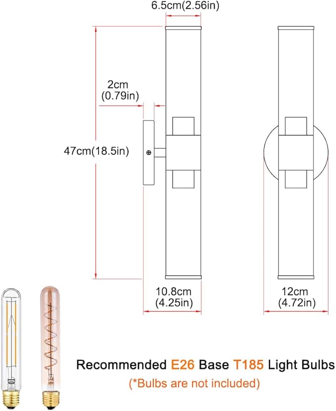 Brushed Nickel Wall Sconces Set of 2, Modern Bathroom Sconces with Mikly White Glass, Sconces Wall Decor Set of Two, Vanity Light Fixture over Mirror, Hardwired Wall Mount Lamps for Bedroom Hallway