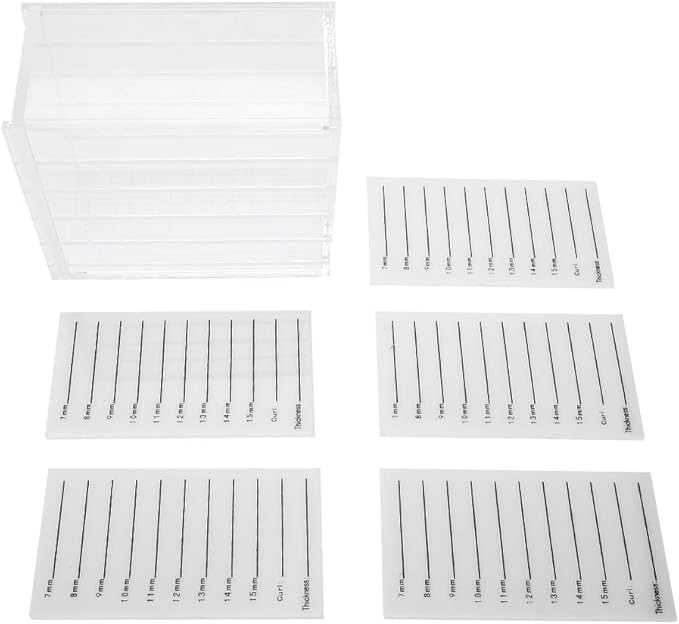Eyelash Case Acrylic Storage Makeup Organizer, 5 Drawer Fake Eyelash Extensions Display Stand False Eye Lash Storage Box Glue Pallet Holder, Dustproof Clear