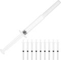 20Pcs Disposable Rectum Injector Applicator Transparent White Health Tool for Smooth and Painless Application Gel 4.72 inches