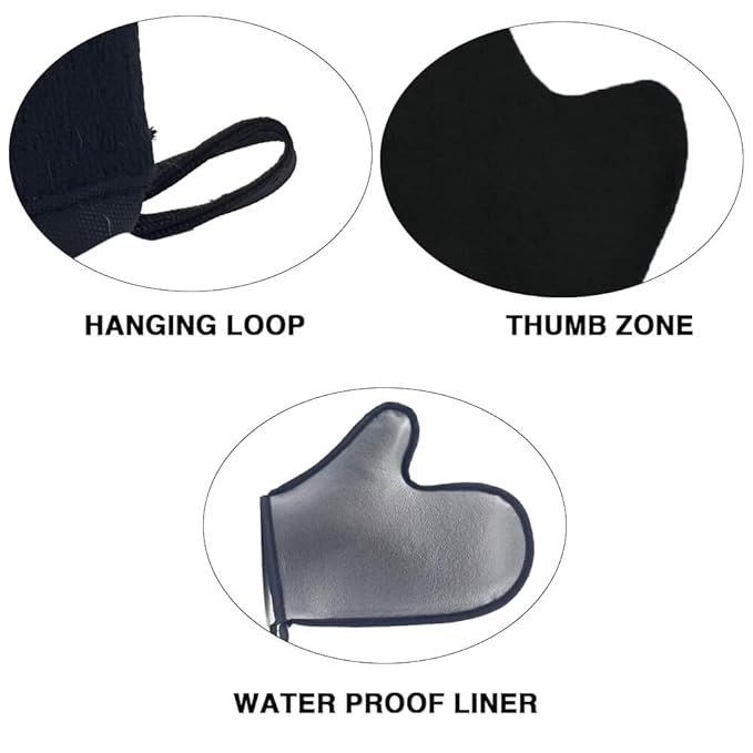 4Pack Self Tanning Mitt Applicator Set, 1 Self Tanning Mitt, 1 Self Tanner Lotion Back Applicator, 1 Self Face Tanner Brush, 1 Exfoliating Glove, Sunless Self Tan Kit