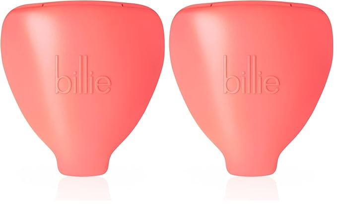 Billie 5-Blade Women’s Razor Travel Case - Coral (Pack of 2)