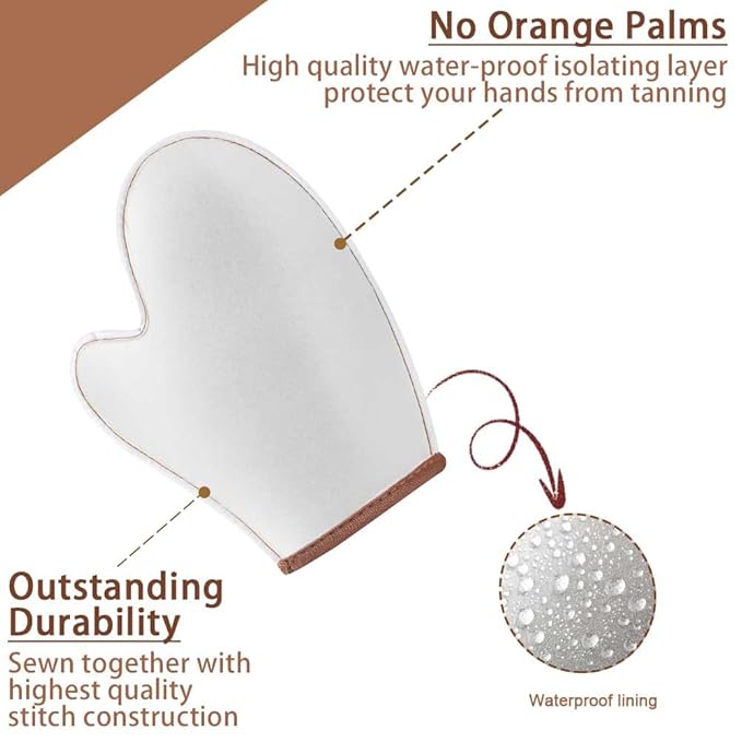 Tanning Mitt Self Tanner Mitt 4 Pack Self Tanning Mitt Tanning Brush for Self Tan Mitt Tanning Glove Self Tanner Brush Back Tanning Applicator