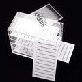 Amber Lash 5 Layers Clear Acrylic Lash Storage Case for Eyelash Extension, Pallet Holders organizer
