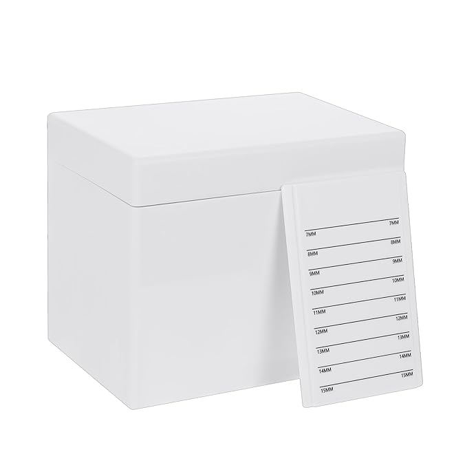 Acrylic Eyelash Storage Box, 10 Layers False Eyelashes Glue Pallet Holder Display Grafting Eye lashes Extension Close-Packed Display with 10 Pallets Makeup Organizer