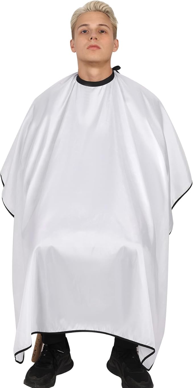 hair cutting cape set, salon barber cape with duster brush and disposable barber neck strip Salon Barber Cape for Men, Women