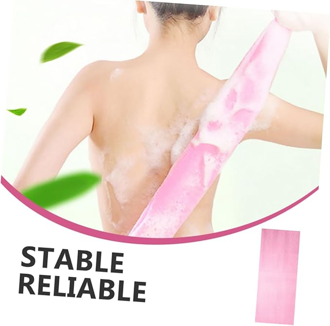 5Pcs Exfoliating Bath Back Scrubber with Long Strap for Effortless Cleansing Gentle Skin Exfoliation for Back and Neck Cleaning Random Colors Random Color