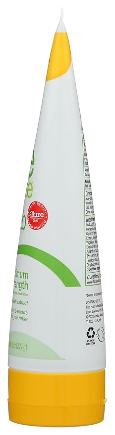Alba Botanica Acnedote Maximum Strength Face & Body Scrub for Acne Treatment, Blackhead Scrub, 8 Oz