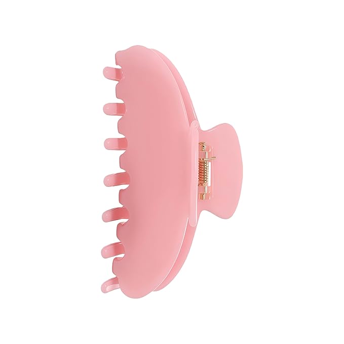 Durable Acetate Hair Clips - 4-Inch Jam Color Claw Clips for Fine and Thick Hair (Jam color)