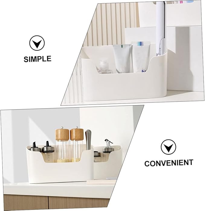PRETYZOOM Multi-Function Hanging Storage Box for Kitchen and Bathroom Adhesive Wall-Mounted Organizer Refrigerator Side Shelf Space-Saving Container for Sundries and Cosmetics