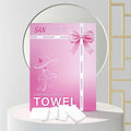 12-Pack Compressed Towels, Reusable 5-6 Times, 11.8×23.6in Thick Pearl Face Cloths, Portable Eco-Friendly Disposable Cotton Wipes for Travel & Beauty (Pink)