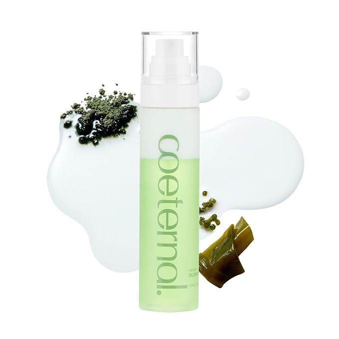 Instant Glow Mist, Hydrating Lightweight Korean Face Mist with Algae 11, Niacinamide and Turmeric root, Moisturizing Spray for Dewy, Glass Skin, For Dry or Sensitive Skin, 120ml / 4.0 fl.oz.