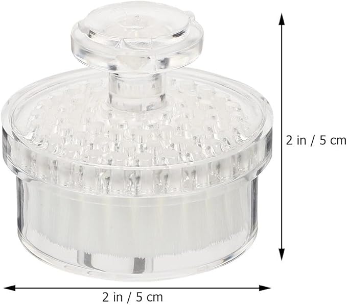 Facial Cleansing Brush White Manual Face Scrubber with Soft Bristles, Quick-Drying & Anti-Dust Design for Sensitive Skin, Travel-Friendly for Home & Travel Use for Women & Teens