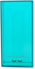 Acrylic Eyelash Storage Box - Eyelash Extension Organizer Box - Lash Organizer Tiles for Lash Extension - Perfect for Eyelash Holder, Eyelash Case and Eyelash Storage Case (teal & white)