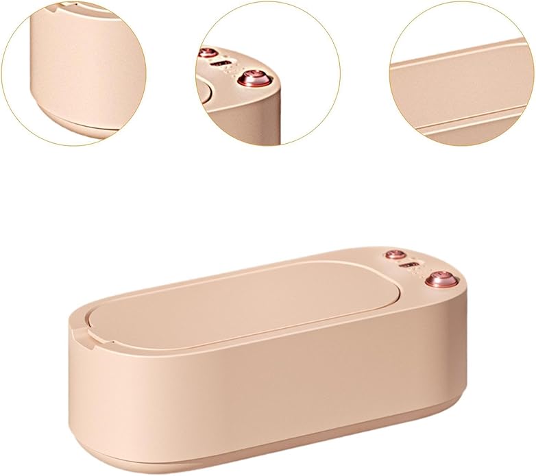 Jewelry Cleaner Glasses Cleaner Tool 600 ml Tank Vibration Cleaning Machine for Necklaces Earrings Eyeglasses Makeup Brushes-