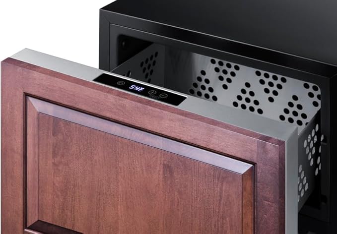 Summit 18” Drawer Cooler, Drawer Wine Cellar, Beverage Center, 0.8 cu.ft. Capacity, Stainless Steel, Panel Ready Capable*- COOL1D (*Panels not included)