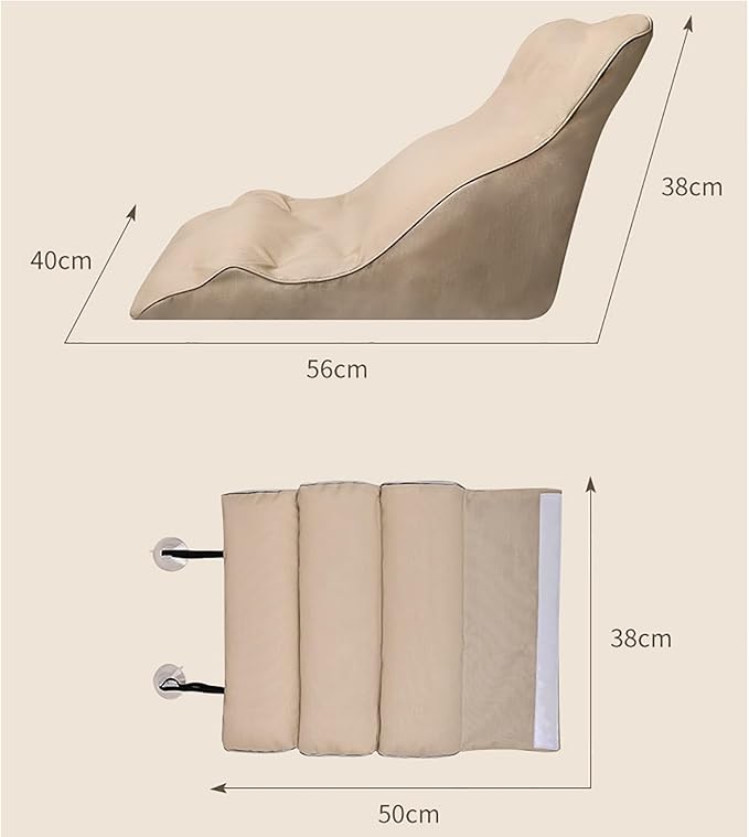 Ergonomic Luxury Bathtub Pillow, Bathtub Pillow Machine Headrest for Soaking & Straight Back Tubs - Bath Accessories