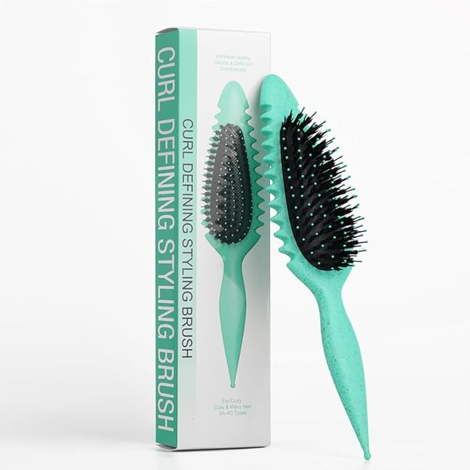 Candy Brush Curl Defining Hair Brush for Effortlessly Detangling Shaping and Styling Curls, Curl Brushes with EdgeLift for All Wet or Dry Hair Types for Women and Girl, Reduce Pulling and Frizzing
