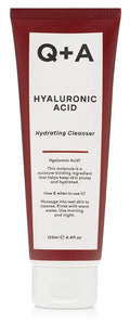 Q+A Hyaluronic Acid Hydrating Cleanser (125ml), Gentle Foaming Cleanser, Face Wash with Aloe Vera and Coco Betaine, Hydrating and Non-Drying, Fragrance Free Skincare
