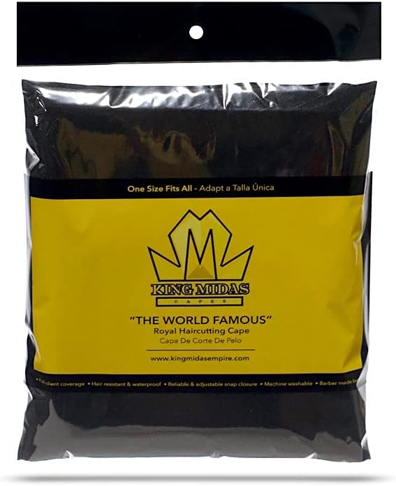 King Midas Puerto Rico Flag Barber Cape Boricua Hair Cutting Cape