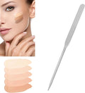 Stainless Steel Makeup Spatula, Liquid Spatula Cosmetic Spatulas Beauty Face Cream Applicator, Makeup Mixing Palette Makeup Plate Makeup Spatula, Foundation Spatula Mask Spatulas