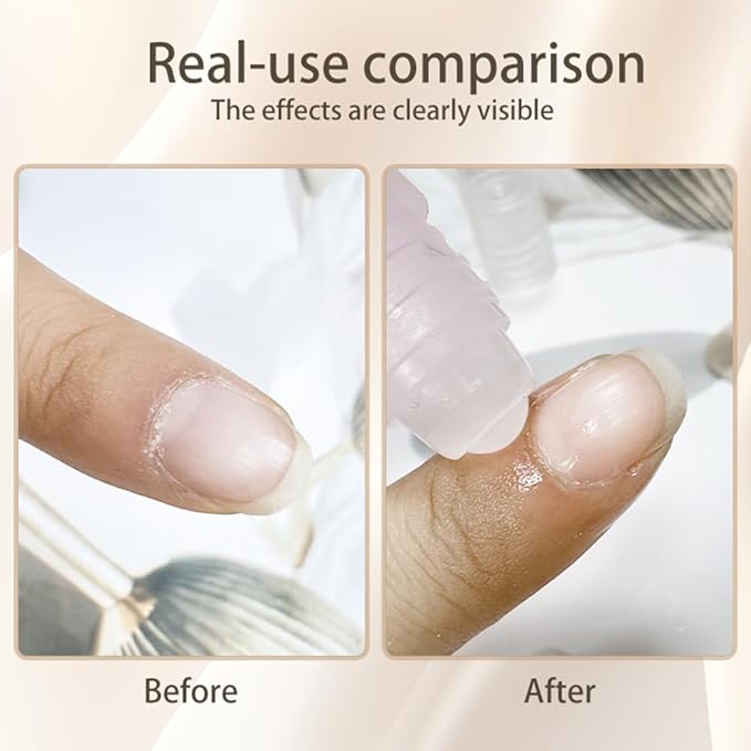 2pcs Cuticle Oil Roller 8ml/0.27 FL.oz Nourishing Moisturizing for Convenient Portable Nail Cuticle Oil Rollerball for On the Go Hydration and Care(Coconut &Iris)